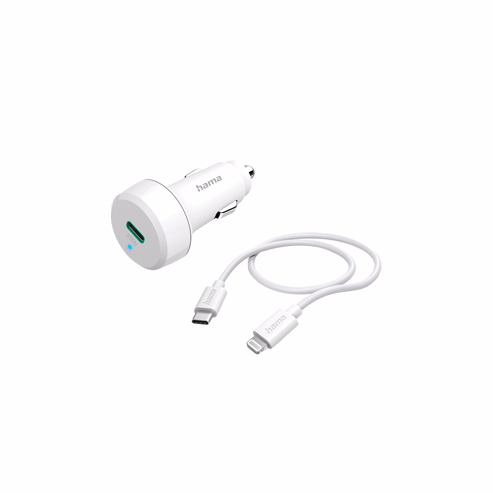 Autós töltő HAMA Lightning/USB-C 20W