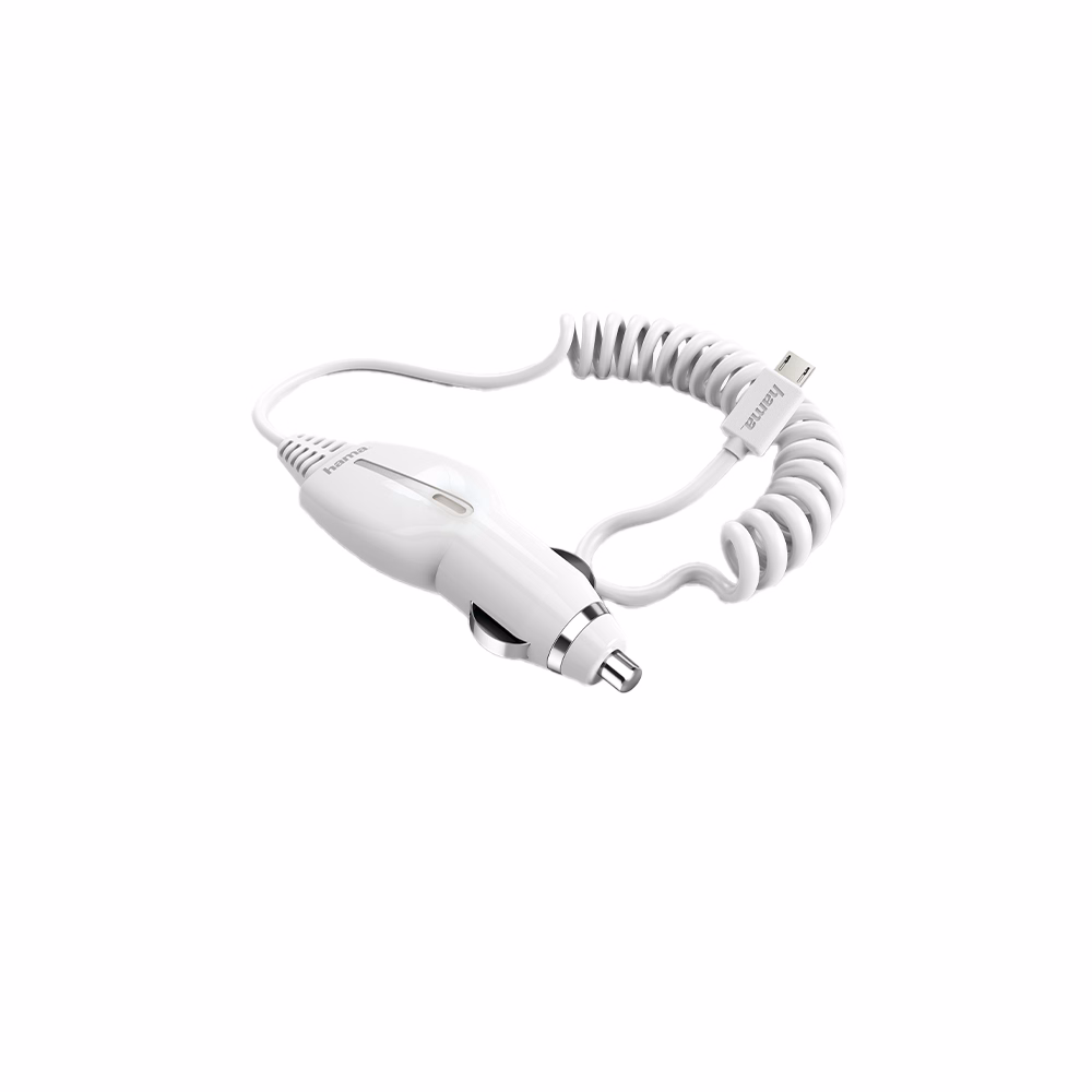 Autós töltő HAMA micro-USB 1,2A fehér