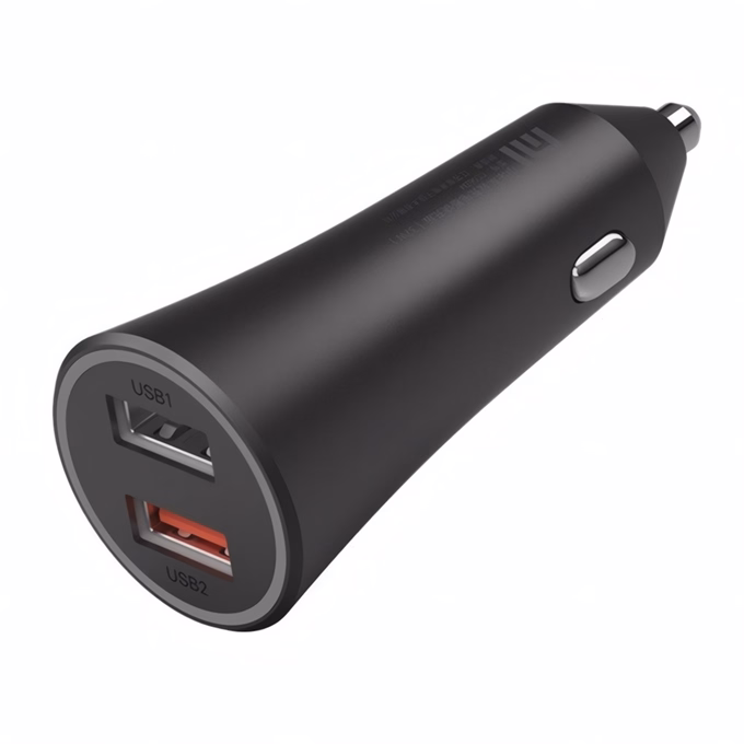 Autós töltő XIAOMI 2xUSB-A 37W QC fekete