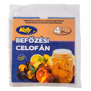 Befőzési celofán KELLY 40x40 cm 4 íves