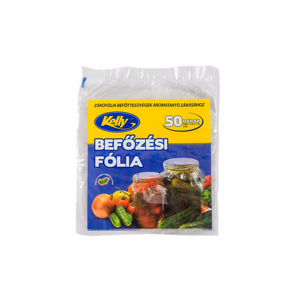 Befőzési fólia KELLY 17x17 cm 50 darabos