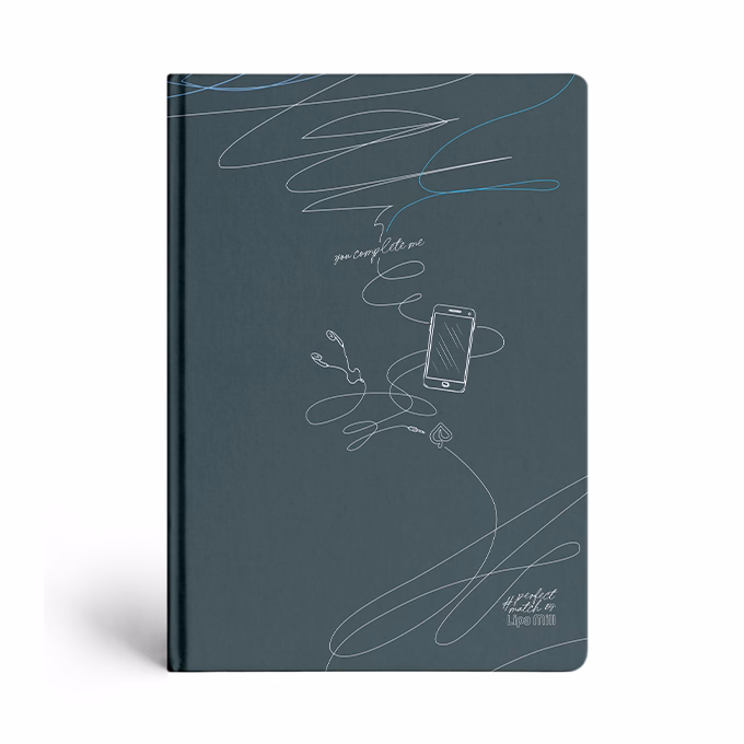 Beírókönyv vonalas LIPAMILL A/5 96 lapos keményfedeles