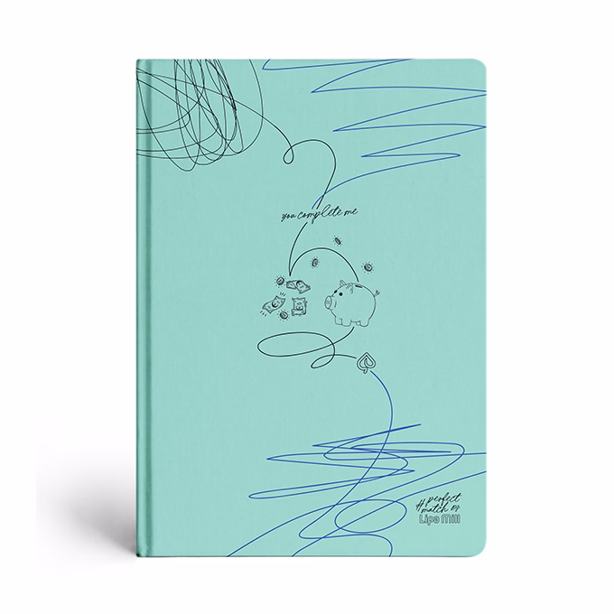 Beírókönyv vonalas LIPAMILL A/5 96 lapos keményfedeles