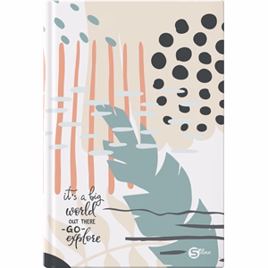 Beírókönyv vonalas STREET A/5 96 lapos S-Line keményfedelű vegyes mintákkal