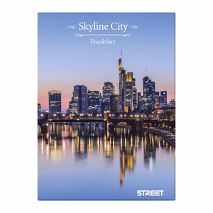 Beírókönyv vonalas STREET A/5 96 lapos Skyline keményfedelű vegyes mintákkal