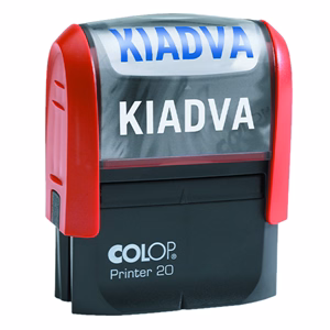 Bélyegző COLOP Printer 20/L fix szavas FIZETVE
