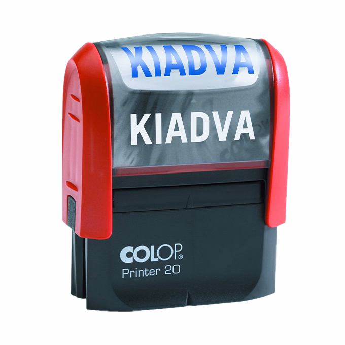 Bélyegző COLOP Printer 20/L fix szavas FIZETVE
