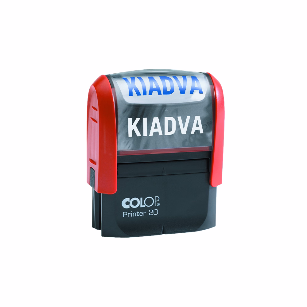 Bélyegző COLOP Printer 20/L fix szavas FIZETVE