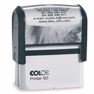 Bélyegző COLOP Printer C60 fekete ház fekete párna Bélyegző COLOP Printer C60 fekete ház fekete párna