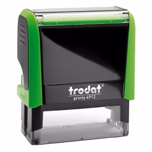 Bélyegző TRODAT Printy 4.0 4912 almazöld ház kék párna Bélyegző TRODAT Printy 4.0 4912 almazöld ház kék párna