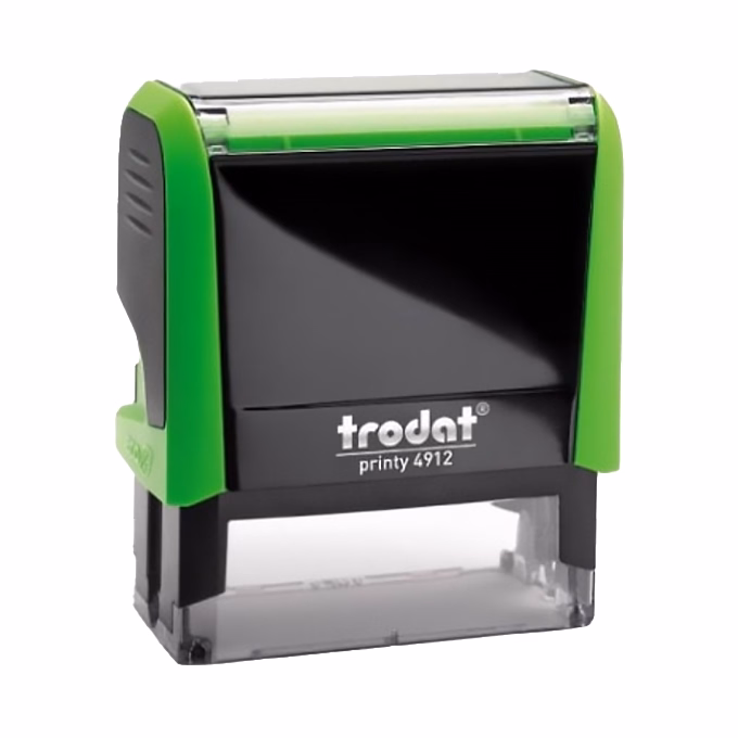 Bélyegző TRODAT Printy 4.0 4912 almazöld ház kék párna Bélyegző TRODAT Printy 4.0 4912 almazöld ház kék párna