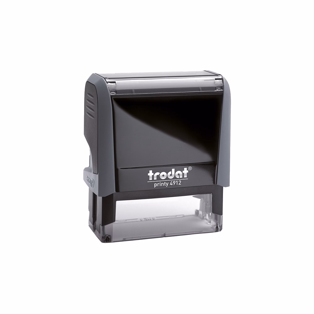 Bélyegző TRODAT Printy 4.0 4912 eco-fekete ház kék párna Bélyegző TRODAT Printy 4.0 4912 eco-fekete ház kék párna