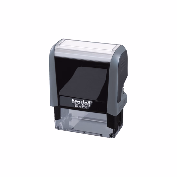 Bélyegző TRODAT Printy 4.0 4912 eco-szürke ház fekete párna