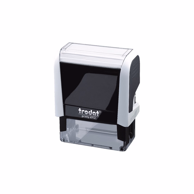 Bélyegző TRODAT Printy 4.0 4912 fehér ház fekete párna Bélyegző TRODAT Printy 4.0 4912 fehér ház fekete párna