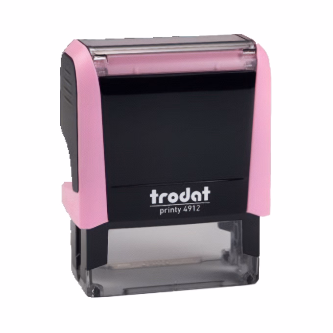 Bélyegző TRODAT Printy 4.0 4912 pink ház kék párna