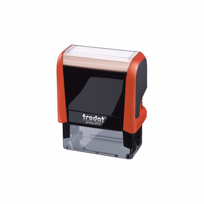 Bélyegző TRODAT Printy 4.0 4912 tűzpiros ház fekete párna