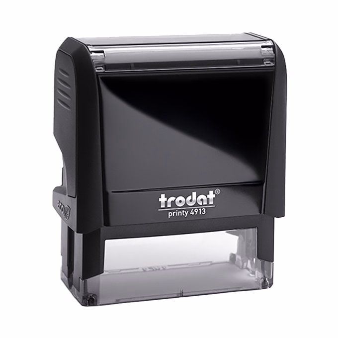Bélyegző TRODAT Printy 4.0 4913 eco-fekete ház natúr párna