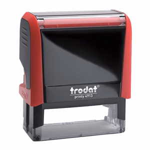 Bélyegző TRODAT Printy 4.0 4913 piros ház kék párna