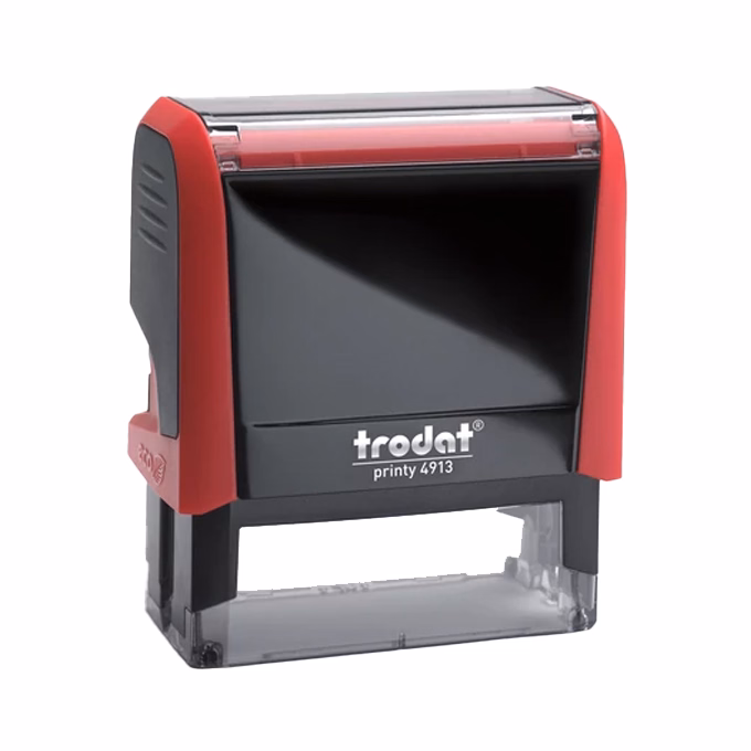 Bélyegző TRODAT Printy 4.0 4913 piros ház kék párna
