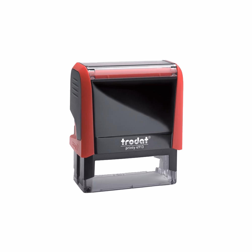 Bélyegző TRODAT Printy 4.0 4913 piros ház kék párna
