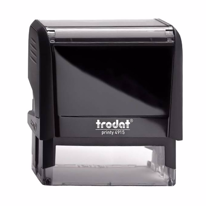 Bélyegző TRODAT Printy 4.0 4915 fekete ház kék párna