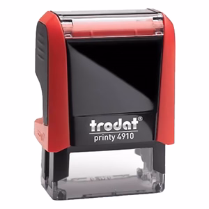 Bélyegző TRODAT Printy 4910 fekete ház piros párna Bélyegző TRODAT Printy 4910 fekete ház piros párna
