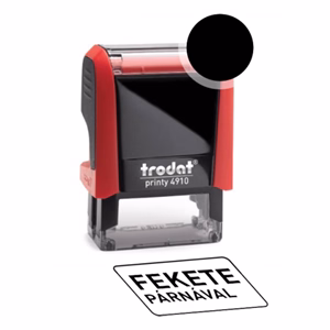 Bélyegző TRODAT Printy 4910 fekete ház piros párna Bélyegző TRODAT Printy 4910 fekete ház piros párna