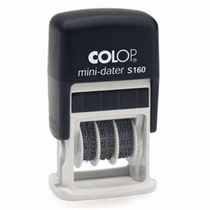 Bélyegző dátum COLOP Printer S160 fekete ház fekete párna Bélyegző dátum COLOP Printer S160 fekete ház fekete párna
