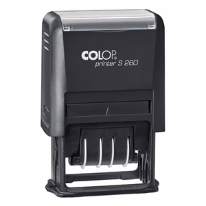 Bélyegző dátum COLOP Printer S260 fekete ház fekete párna