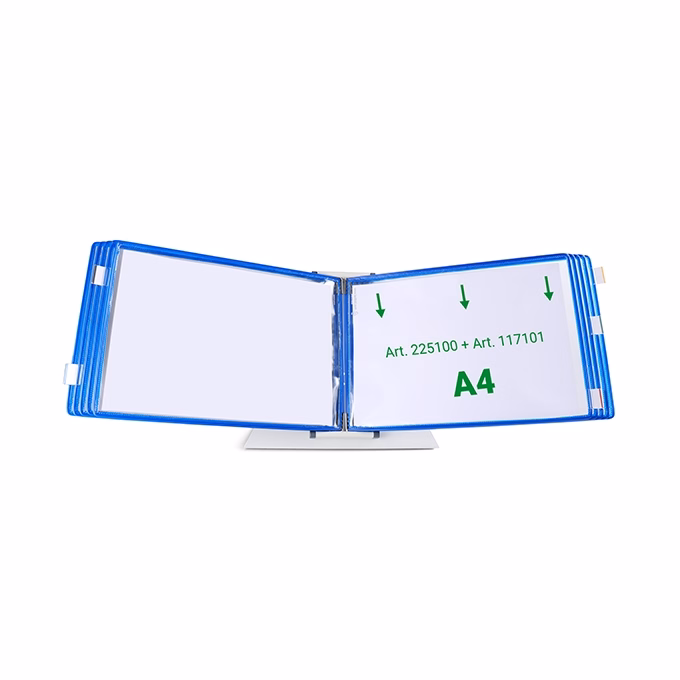 Bemutatótábla DJOIS A/4 fekvő felül nyitott kék 10 darabos