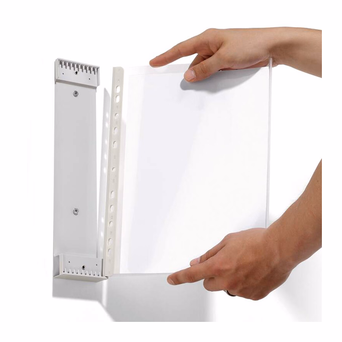 Bemutatótábla tartó DURABLE Function fali 10 db A/4 táblával vegyes színek