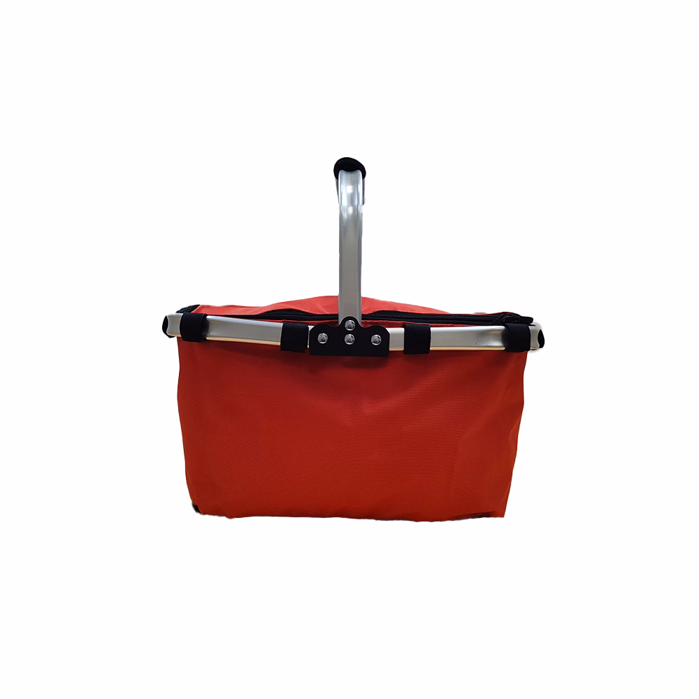 Bevásárlókosár összecsukható fém vázas + textil szövet