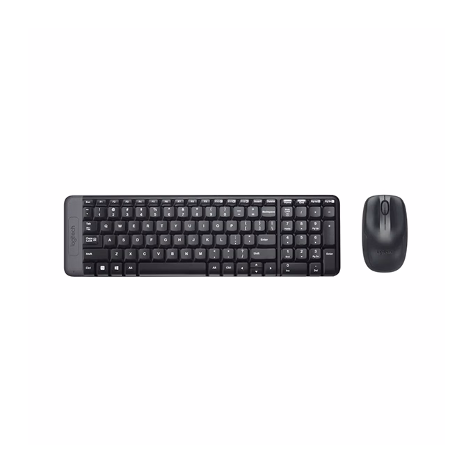 Billentyűzet + egér vezeték nélküli LOGITECH MK220 HUN 2,4Ghz fekete