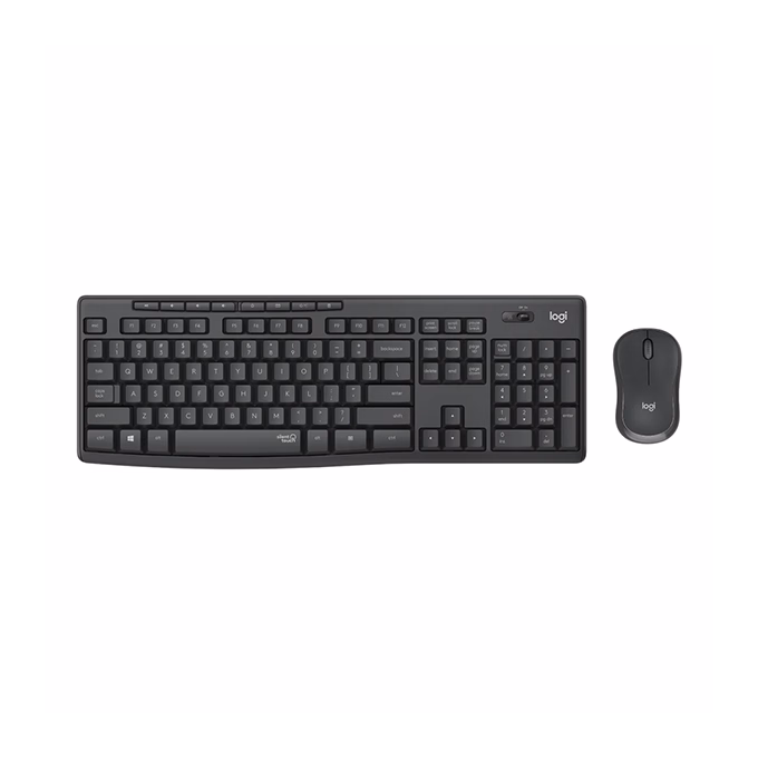 Billentyűzet + egér vezeték nélküli LOGITECH MK295 Silent HUN 2,4 Ghz grafitszürke