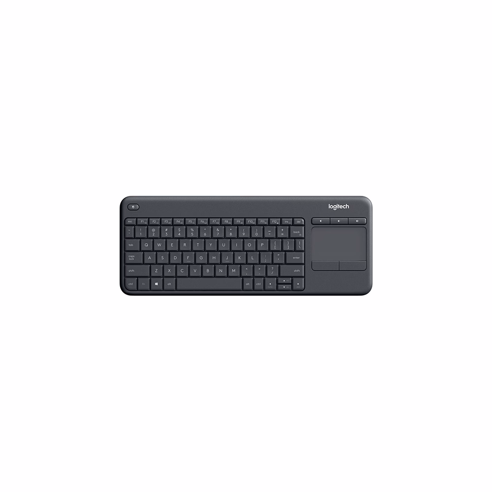 Billentyűzet vezeték nélküli LOGITECH K400 Plus Touchpad fekete