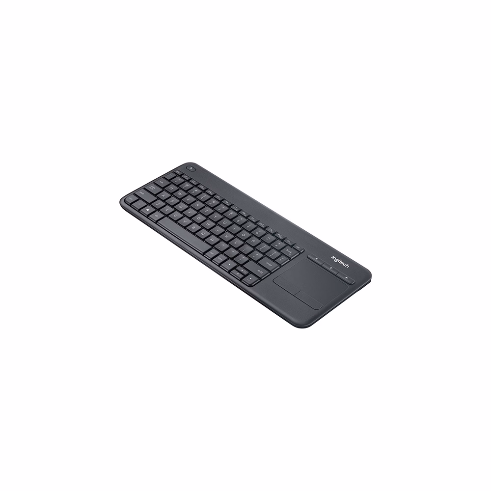 Billentyűzet vezeték nélküli LOGITECH K400 Plus Touchpad fekete