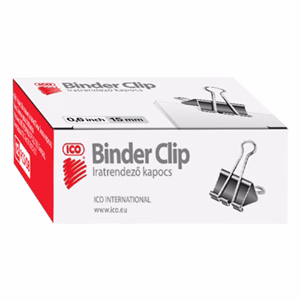 Binder csipesz ICO 15mm 12 darabos