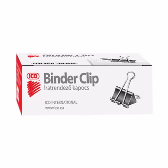 Binder csipesz ICO 15mm 12 darabos