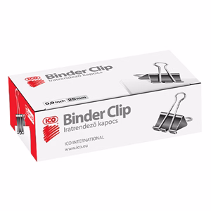 Binder csipesz ICO 25 mm 12 darabos