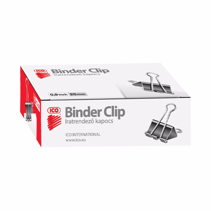 Binder csipesz ICO 25 mm 12 darabos
