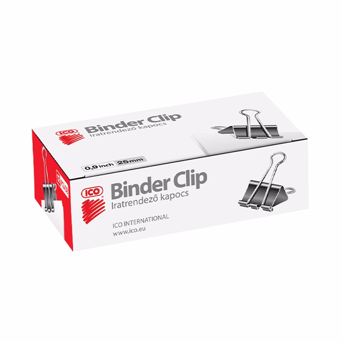Binder csipesz ICO 25 mm 12 darabos