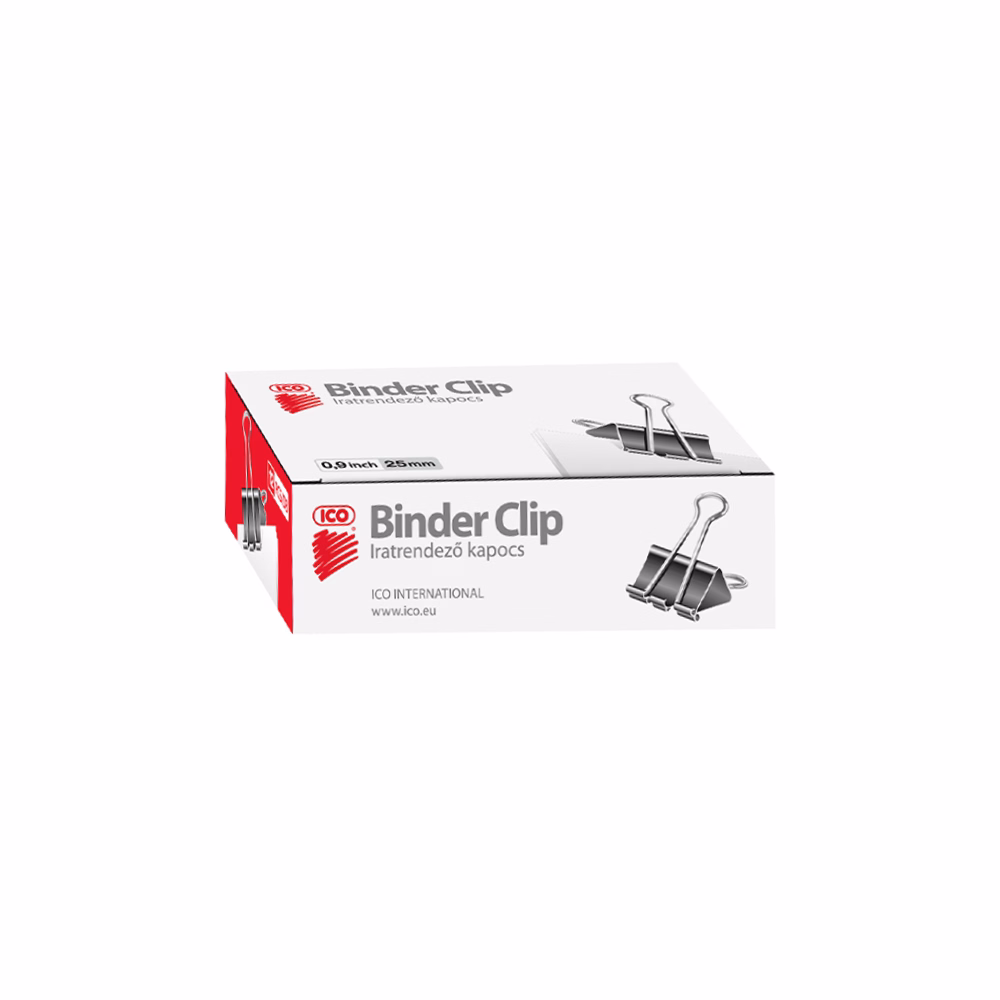 Binder csipesz ICO 25 mm 12 darabos