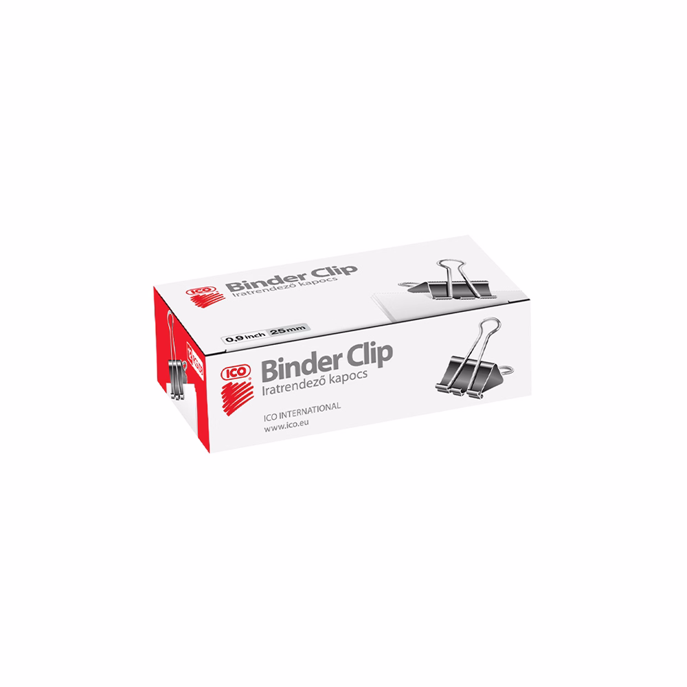 Binder csipesz ICO 25 mm 12 darabos