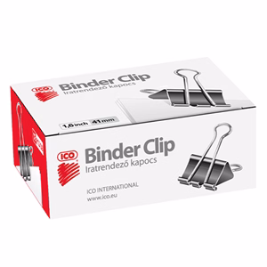 Binder csipesz ICO 41mm 12darabos