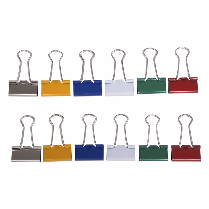 Binder csipesz MAUL 25 mm színes 12 darabos
