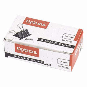Binder csipesz OPTIMA 15 mm 12 darabos