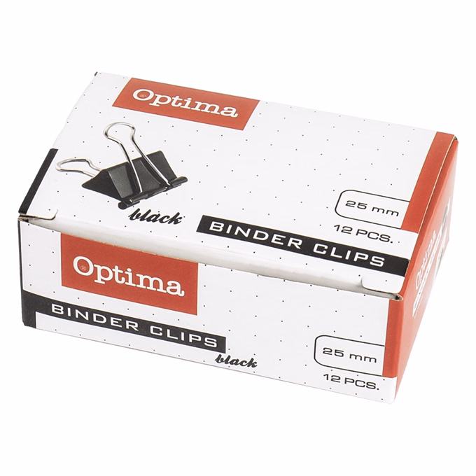 Binder csipesz OPTIMA 25 mm 12 darabos