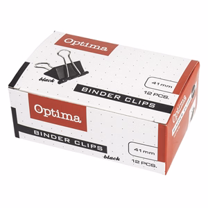 Binder csipesz OPTIMA 41 mm 12 darabos