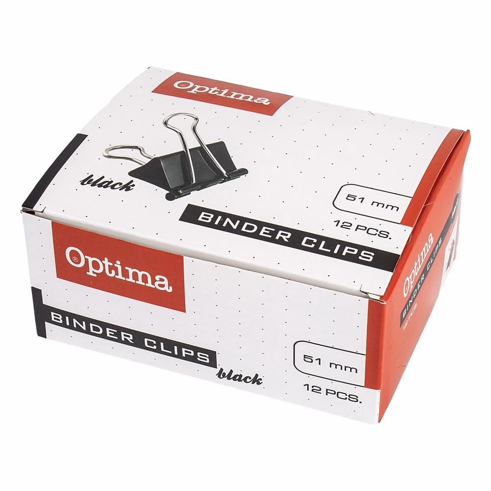 Binder csipesz OPTIMA 51 mm 12 darabos