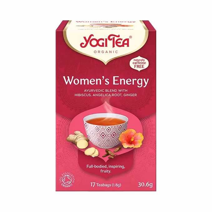 Bio tea YOGI TEA Női energia hibiszusszal, orvosi angyalgyökérrel és gyömbérrel 17 filter/doboz